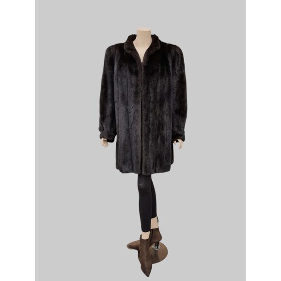 Vintage Dark Brown Mink Stroller -XL - Picture 1 of 9